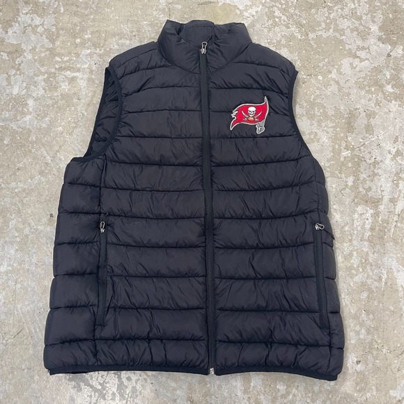 Other - Tampa Bay Buccaneers Vest Mens Medium Black NFL Darius Rucker Puffer Full Zip